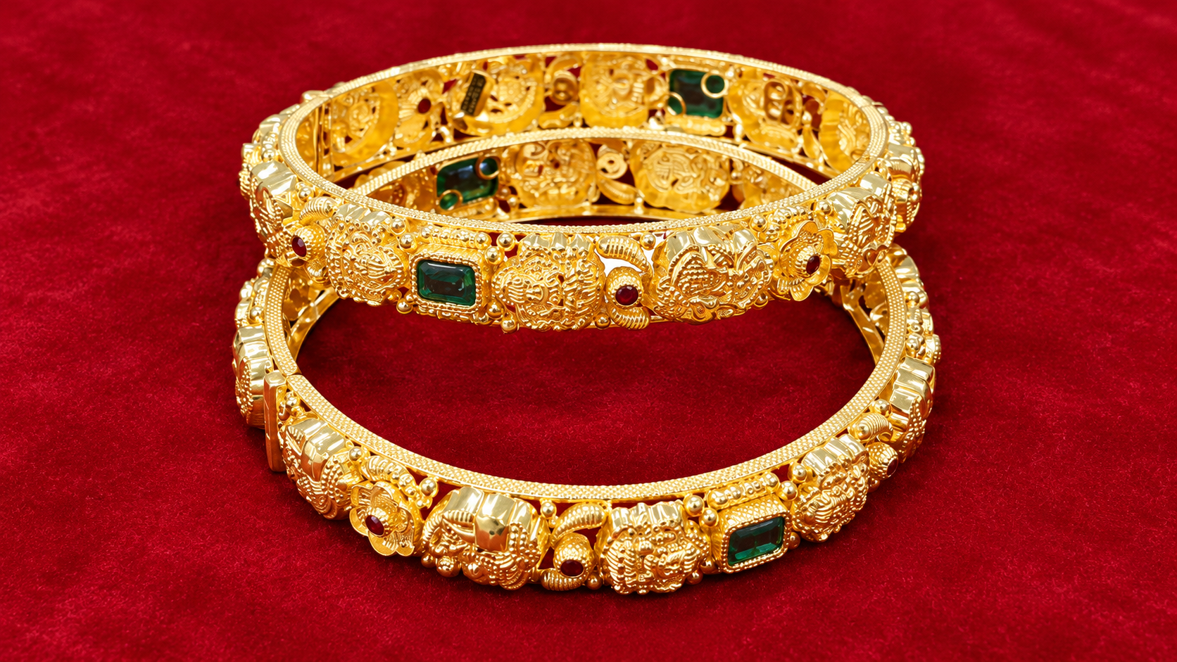 Antique Nakshi Gold Bangles