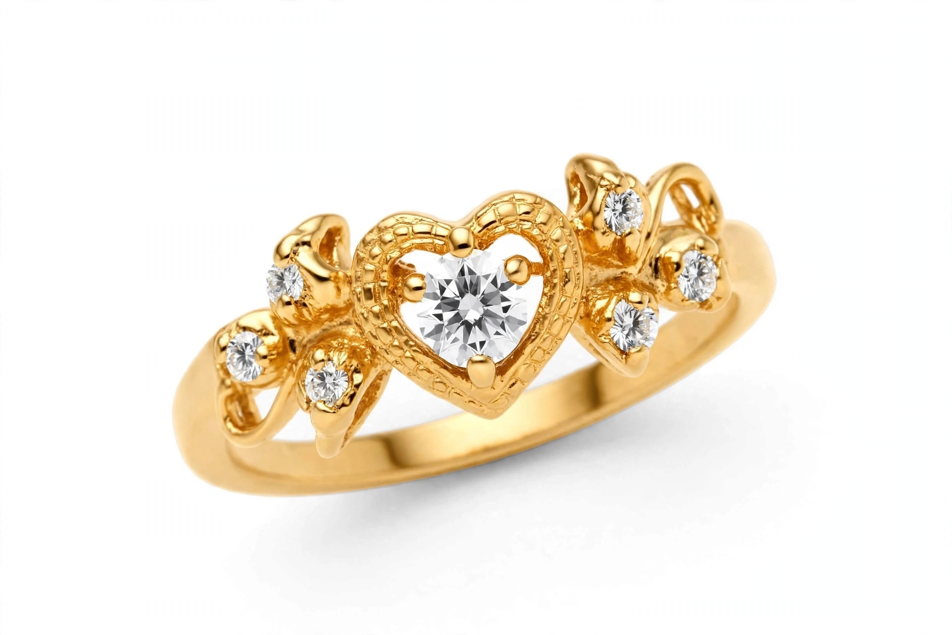 Heart vine ring