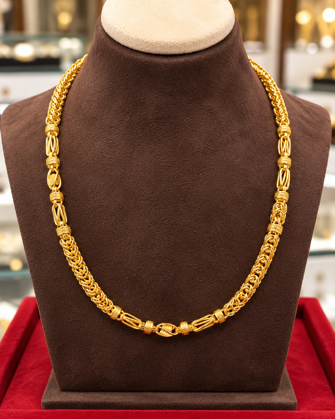 Fancy Byzantine Link Gold Chain